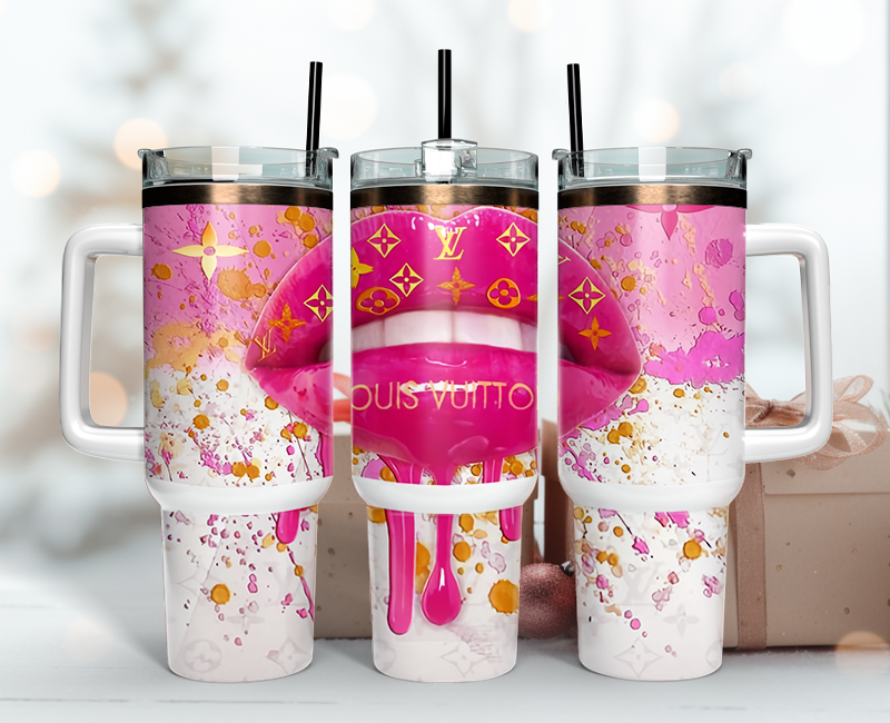 Louis Vuitton Tumbler Wrap 40oz, Logo Fashion Tumbler Wrap 40oz, Tumbler 40oz Png 86