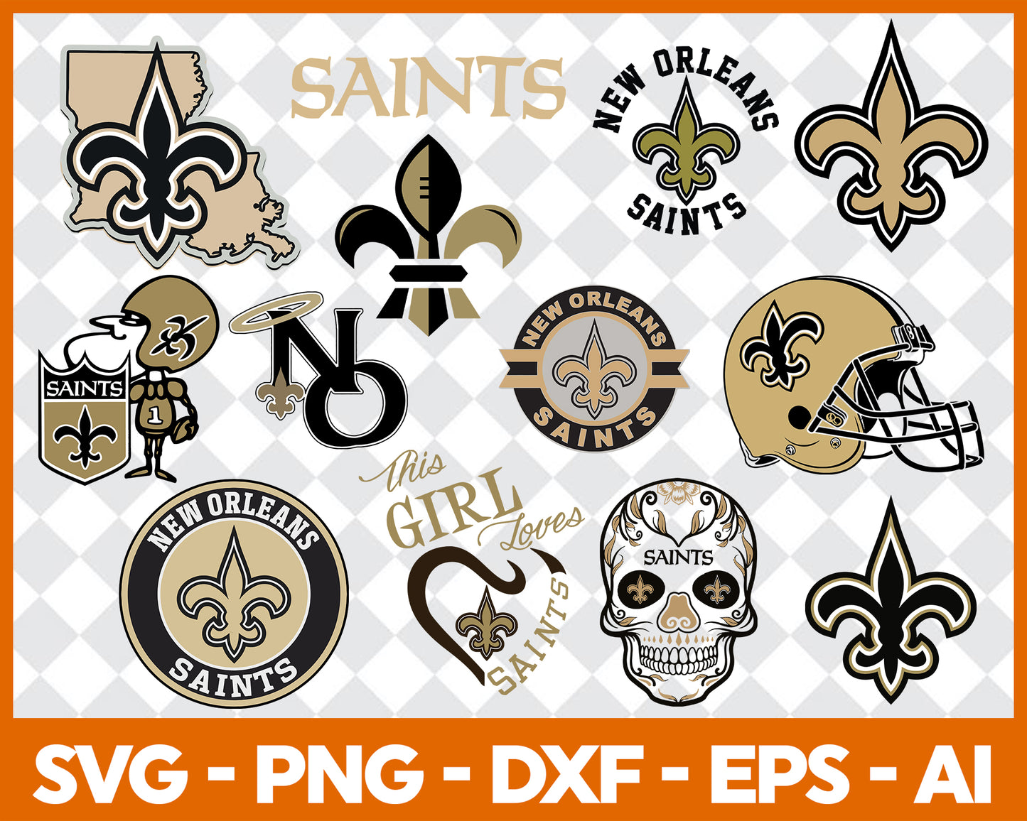 New Orleans Saints Svg ,Football Team Svg 86