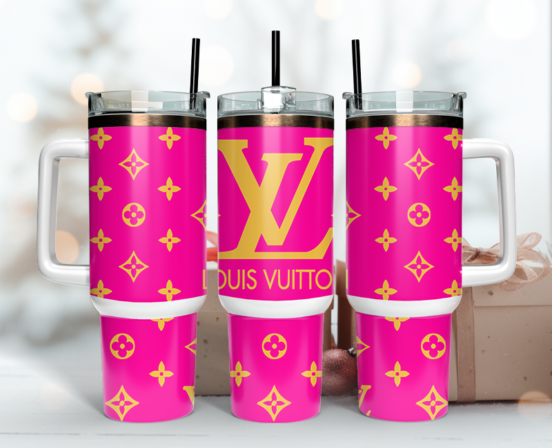 Louis Vuitton Tumbler Wrap 40oz, Logo Fashion Tumbler Wrap 40oz, Tumbler 40oz Png 89