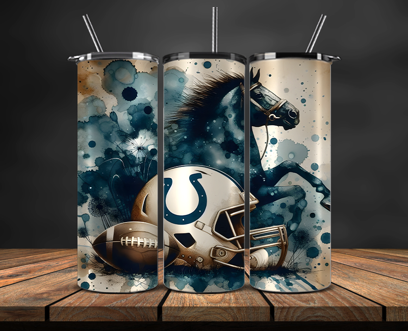 Indianapolis Colts Tumbler Wrap, NFL Trendy Tumbler 08