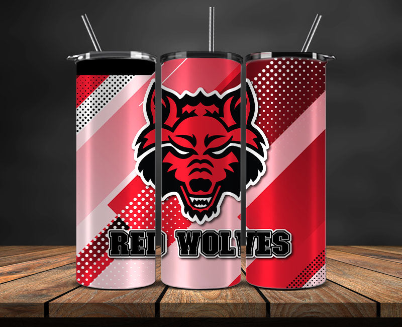 energetic tumbler wrap with competitive sport vibe