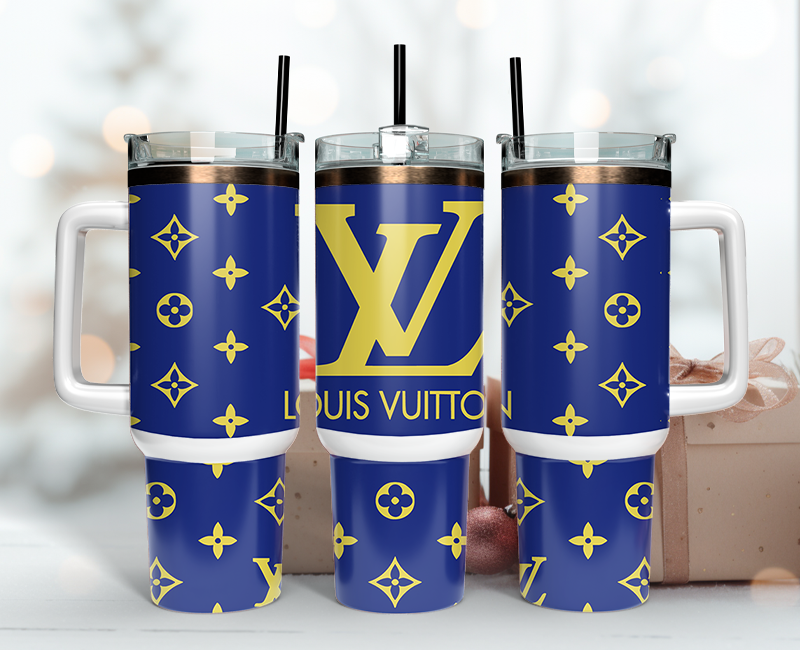 Louis Vuitton Tumbler Wrap 40oz, Logo Fashion Tumbler Wrap 40oz, Tumbler 40oz Png 90
