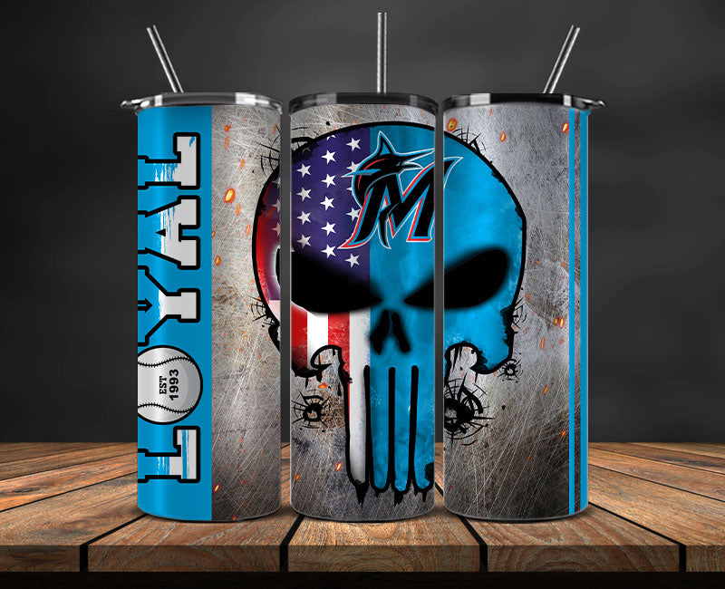 Miami Marlins Tumbler Wrap, MLB Tumbler Wrap New 97