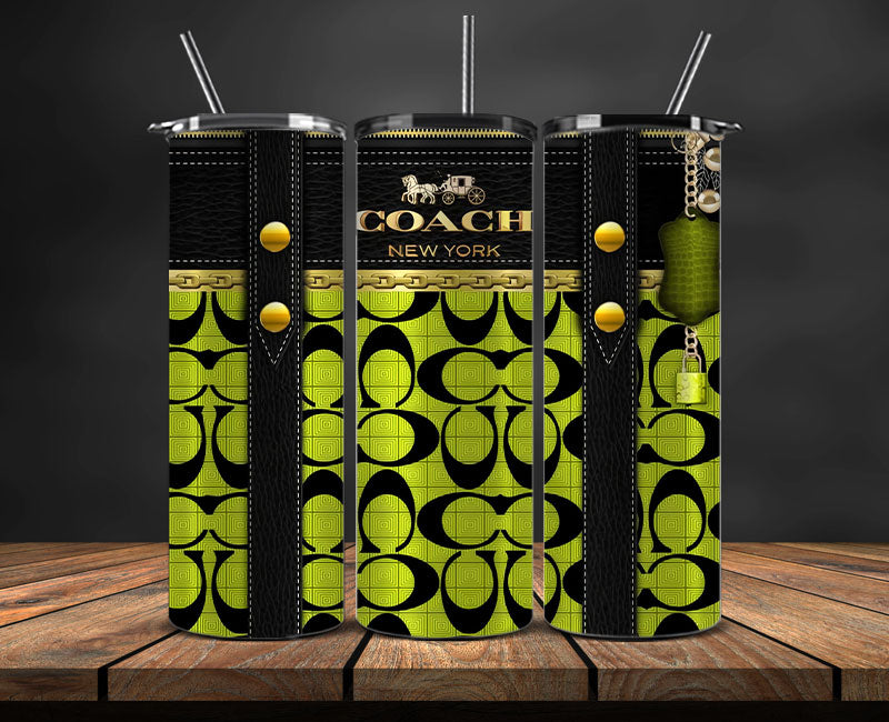 Coach Tumbler Wrap, Coach Tumbler Png, Coach Logo, Luxury Tumbler Wraps, Logo Fashion Design 98