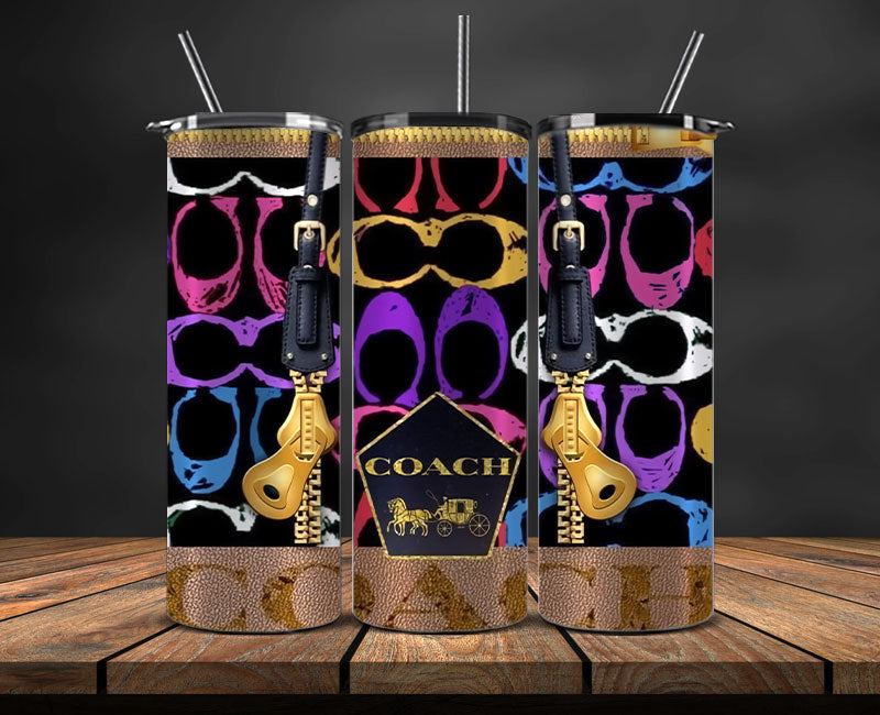 Coach Tumbler Wrap, Coach Tumbler Png, Coach Logo, Luxury Tumbler Wraps, Logo Fashion Design 99