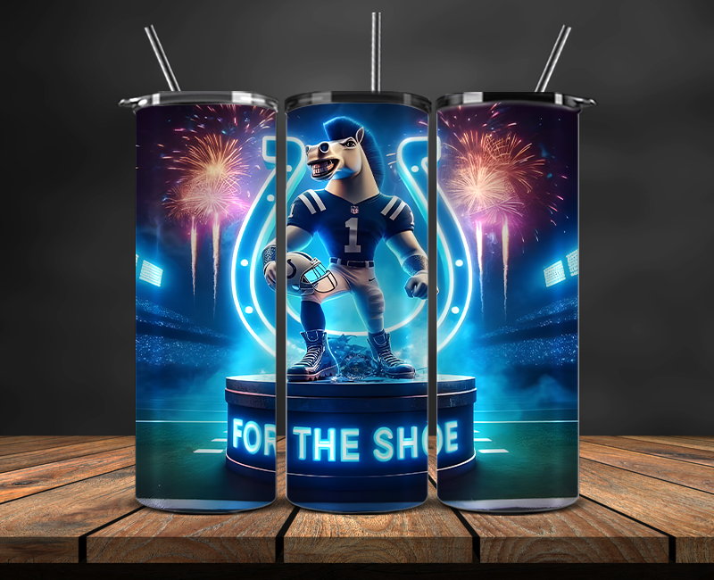 Indianapolis Colts Tumbler Wrap, NFL Trendy Tumbler 09