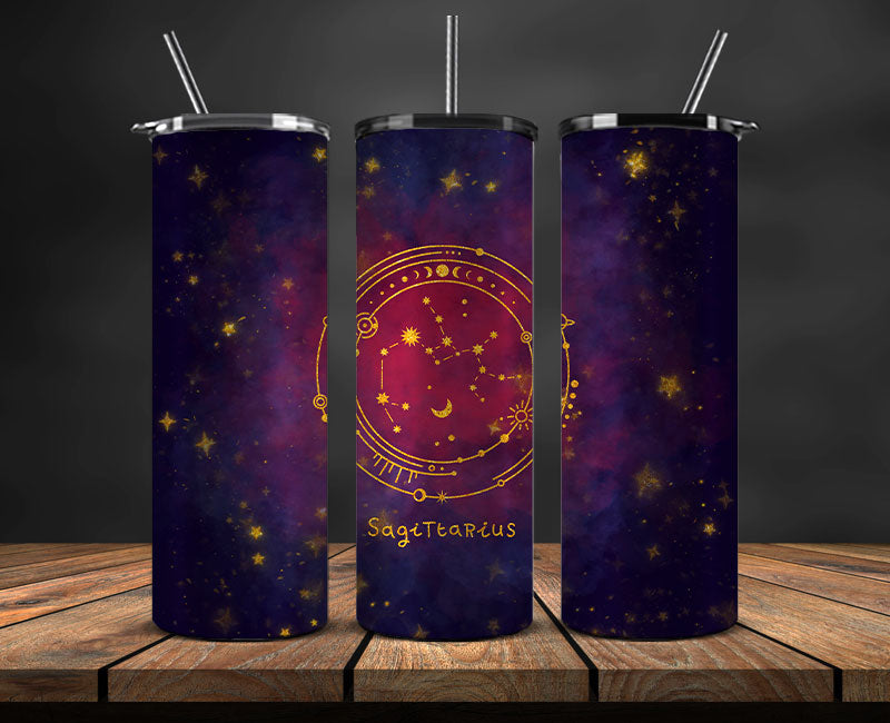 Zodiac Skinny Tumbler , Zodiac Tumbler Wrap Template 09
