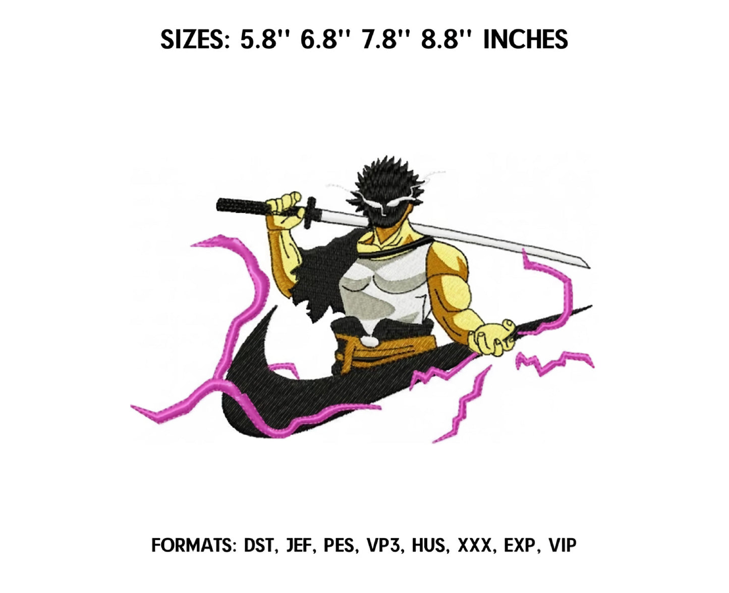 GemCraft Anime Embroidery Design, Ni ke Anime Embroidery Designs 09