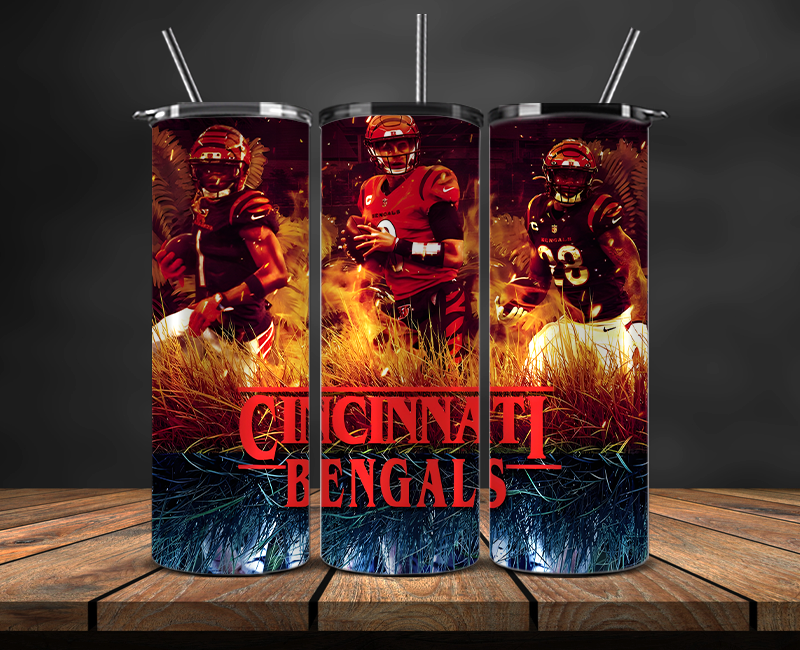 Cincinnati Bengals Tumbler Wrap, NFL Trendy Tumbler 09