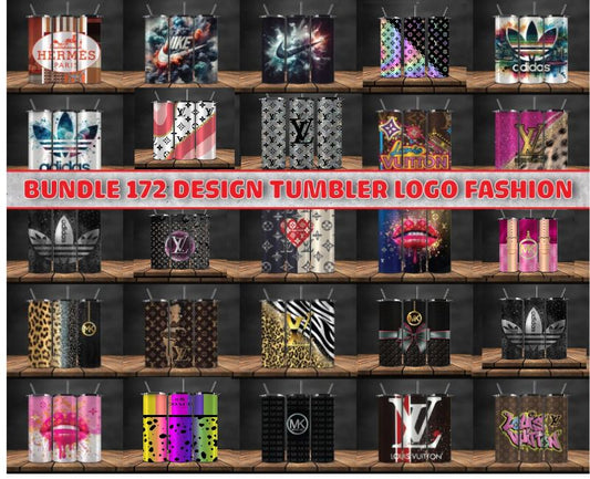 Bundle 172 Design Luxury Tumbler Wraps , Tumbler Wrap Bundle Designs 173