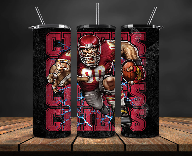 Kansas City Chiefs Tumbler, Chiefs Logo Tumbler,NFL Season 2025, Design 105