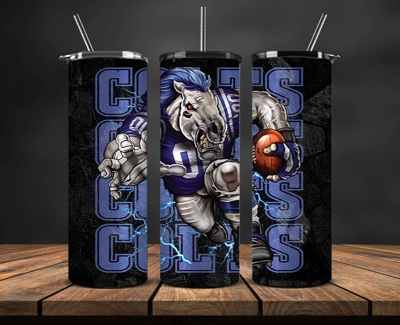Indianapolis Colts Tumbler, Colts Logo Tumbler,NFL Season 2025, Design 106