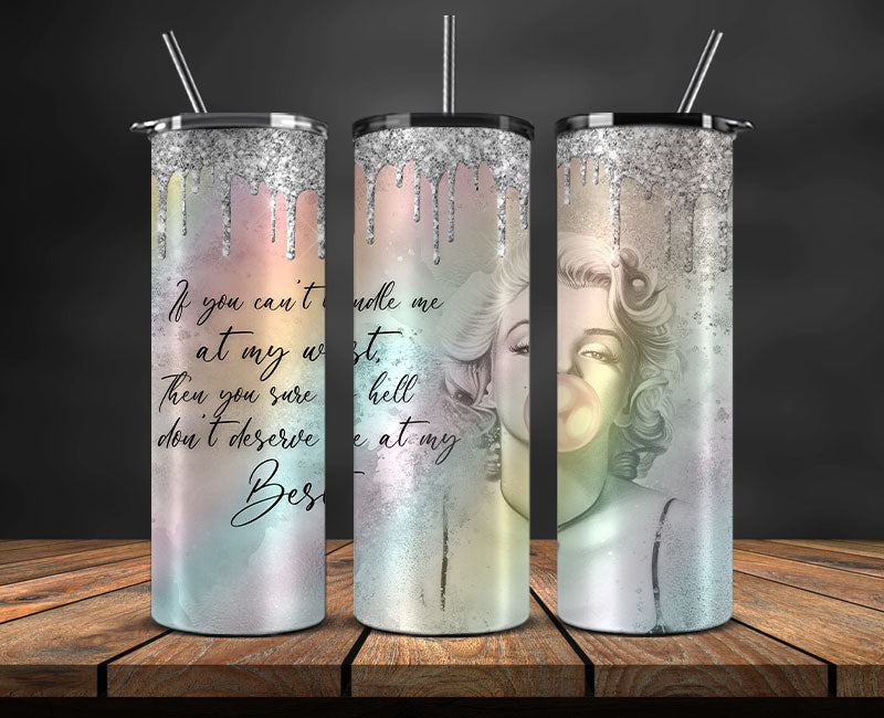 Marilyn Monroe Tumbler, Marilyn Monroe Tumbler Wrap Png, Marilyn Monroe 10