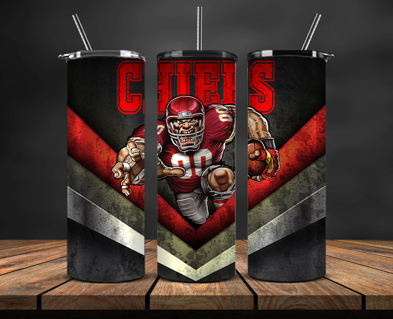 Kansas City Chiefs Tumbler, Chiefs Logo Tumbler, NFL Season 2025, Design 10