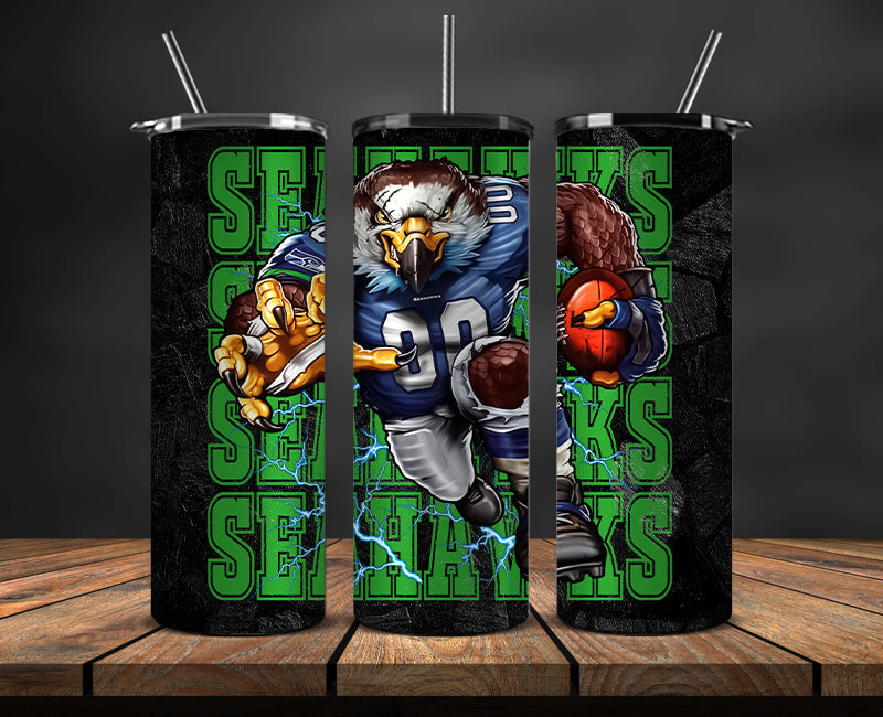 Seattle Seahawks Tumbler, Seahawks Logo Tumbler,NFL Season 2025, Design 120