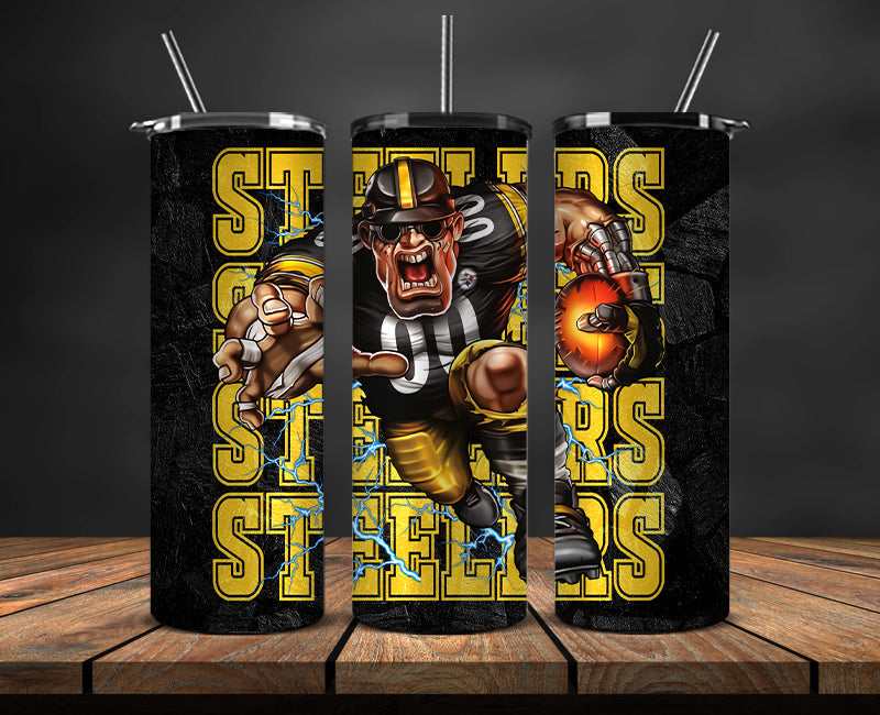 Pittsburgh Steelers Tumbler,Steelers Logo Tumbler,NFL Season 2025, Design 123