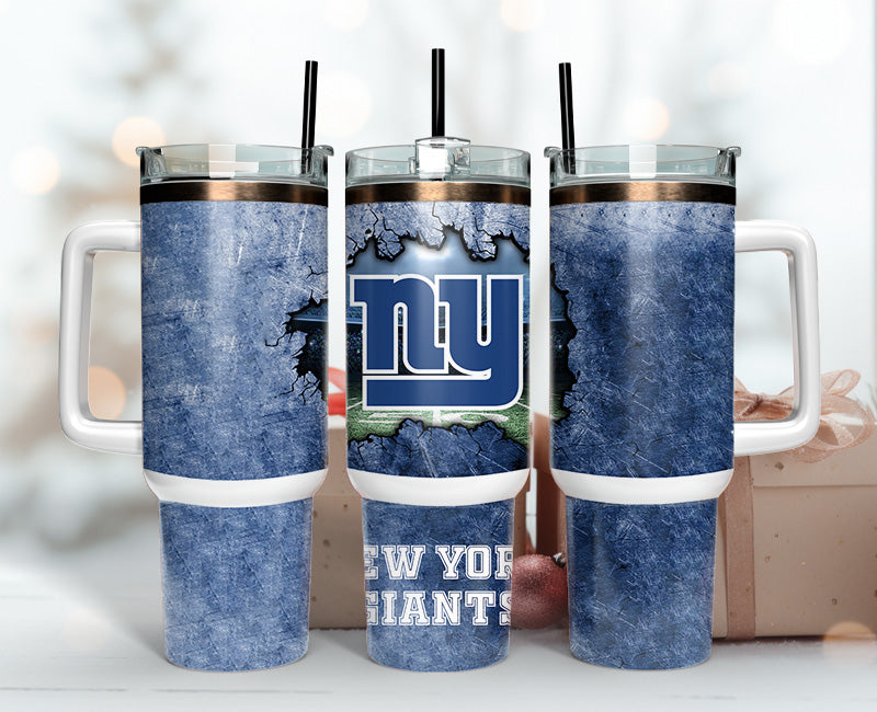 New York Giants Tumbler 40oz Png, 40oz Tumbler Skinny 123