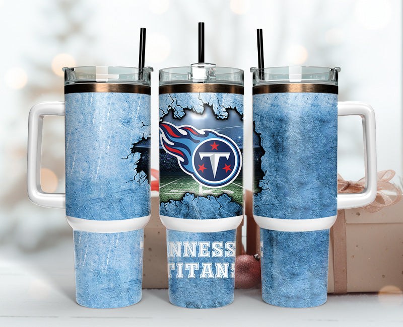 Tennessee Titans Tumbler 40oz Png, 40oz Tumbler Skinny 130