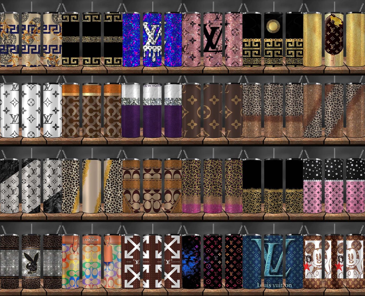 500 Design Tumbler Wrap ,Mega Bundle Fashion Tumbler Designs ,Tumbler Logo Brand 112