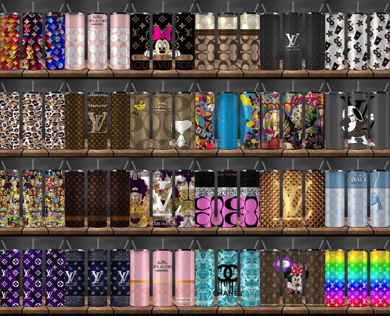 500 Design Tumbler Wrap ,Mega Bundle Fashion Tumbler Designs ,Tumbler Logo Brand 112