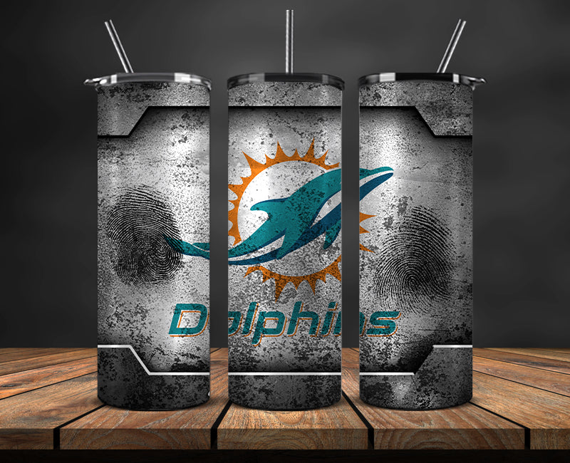 Miami Dolphins Tumbler, Dolphins Logo Tumbler,NFL Season 2025, Design 140