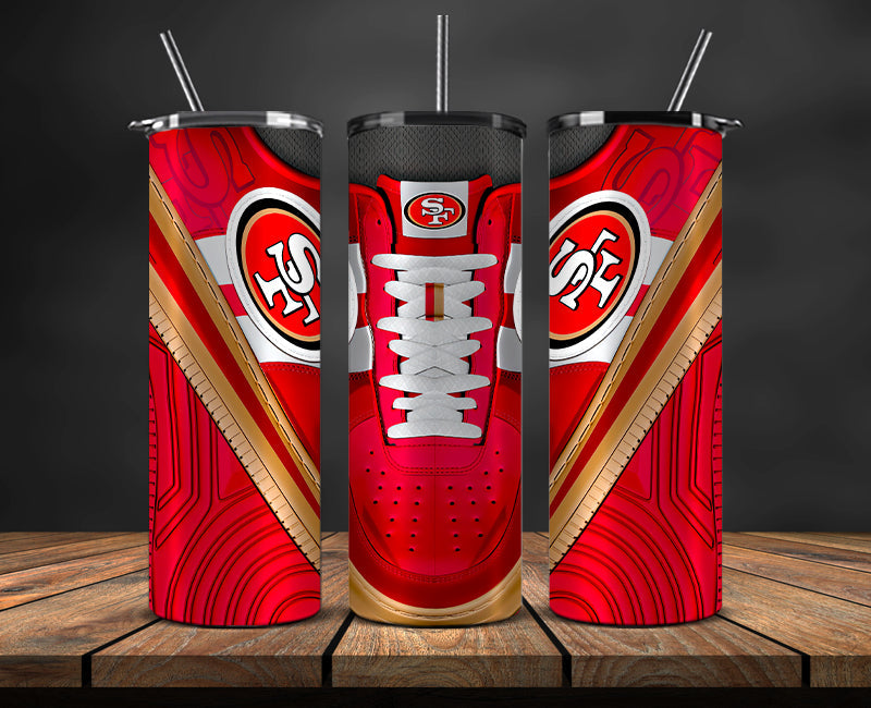 American football themed tumbler wrap design for 20oz skinny tumbler, sports fan style