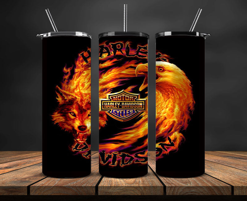 Harley Skinny Tumbler Png, Motor Harley Digital Tumbler Wrap, Harley Tumbler Wrap 14