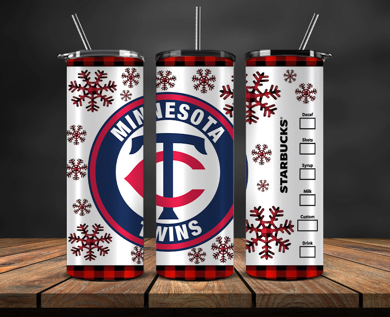 Minnesota Twin Png,Christmas MLB Tumbler Png , MLB Christmas Tumbler Wrap 14