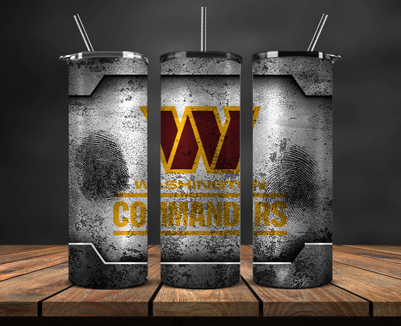 Washington Commanders Tumbler, Washington Logo Tumbler,NFL Season 2025, Design 159