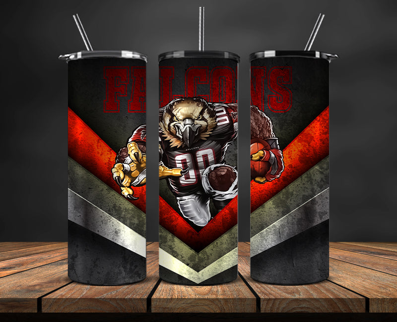 Atlanta Falcons Tumbler, Falcons Logo Tumbler ,NFL Season 2025, Design 15