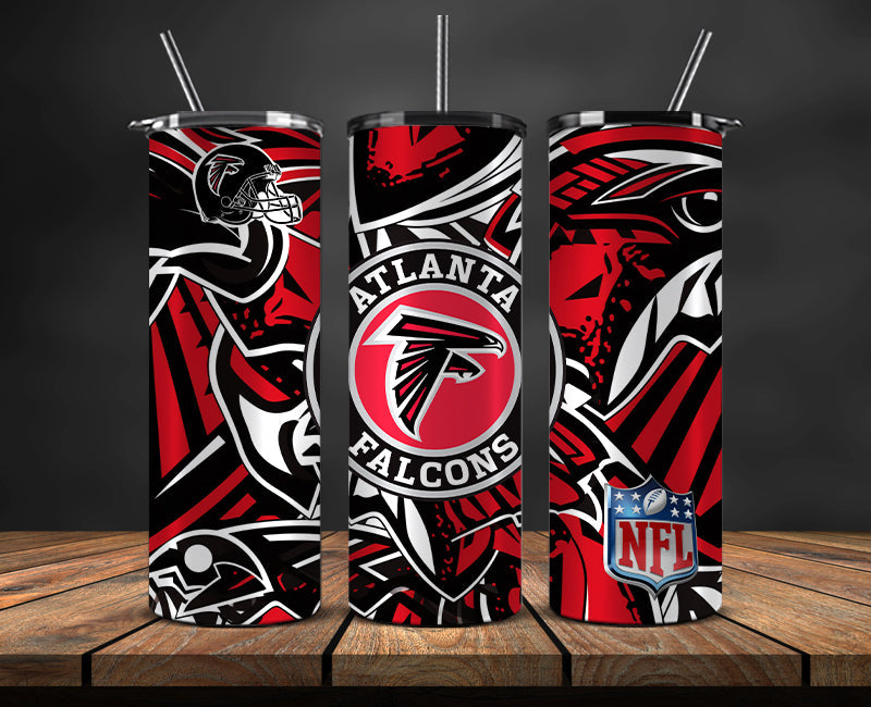 Atlanta Falcons Tumbler, Falcons Logo Tumbler,NFL Season 2025, Design 162