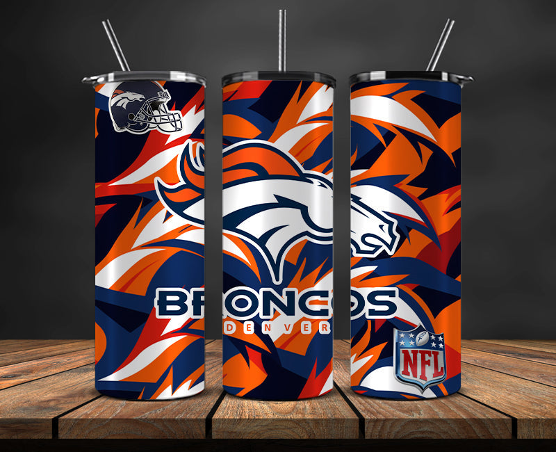 Denver Broncos Tumbler, Broncos Logo Tumbler,NFL Season 2025, Design 171