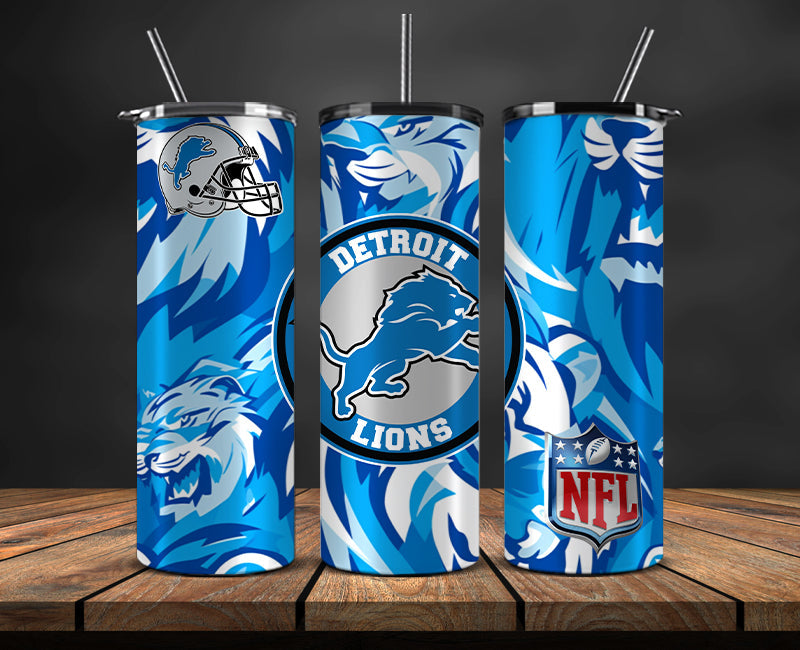 Detroit Lions Tumbler, Detroit Logo Tumbler,NFL Season 2025, Design 172