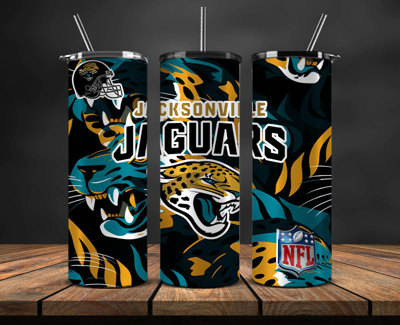 Jacksonville Jaguars Tumbler, Jaguars Logo Tumbler,NFL Season 2025, Design 177