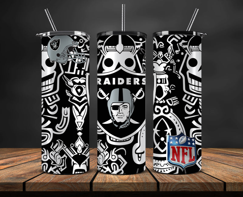 Las Vegas Raiders Tumbler, Raiders Logo Tumbler,NFL Season 2025, Design 179