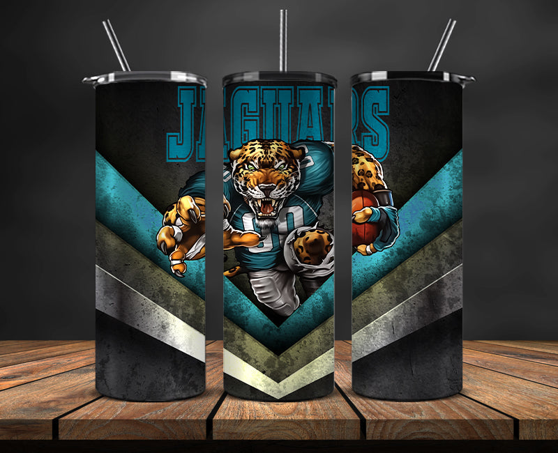 Jacksonville Jaguars Tumbler, Jaguars Logo Tumbler ,NFL Season 2025, Design 17