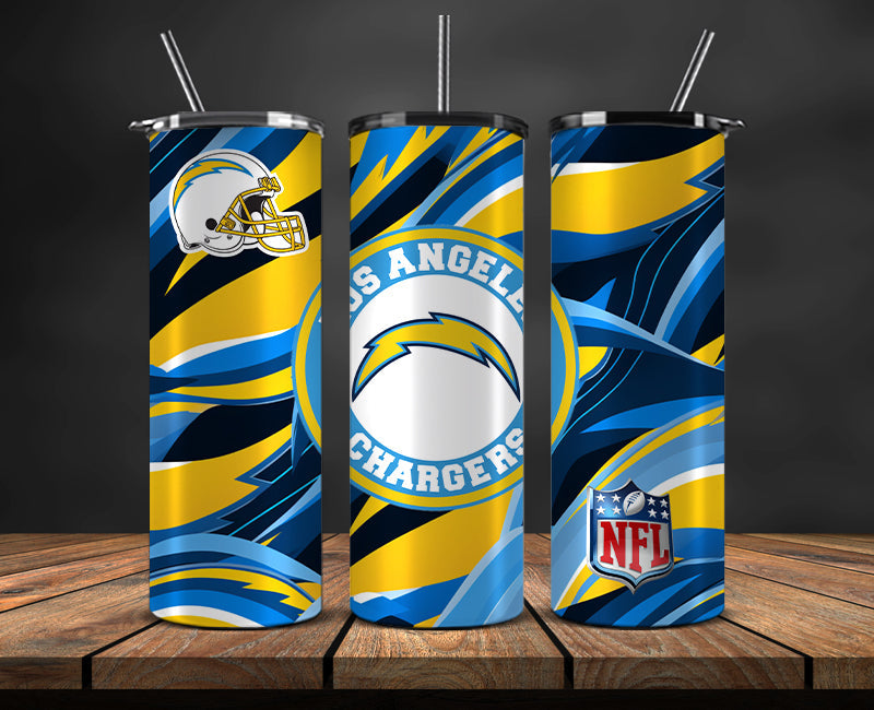 Los Angeles Chargers Tumbler, Chargers Logo Tumbler,NFL Season 2025, Design 180