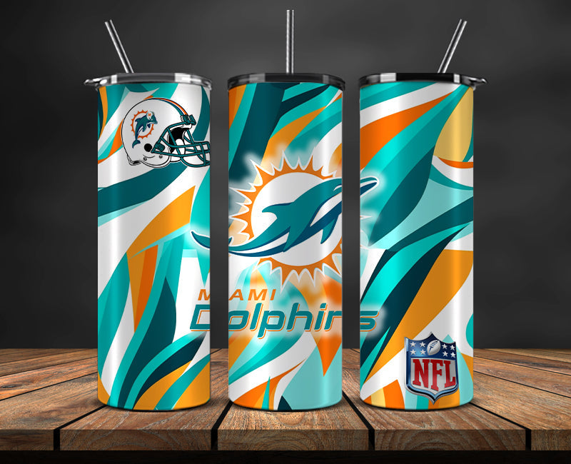 Miami Dolphins Tumbler, Dolphins Logo Tumbler,NFL Season 2025, Design 182