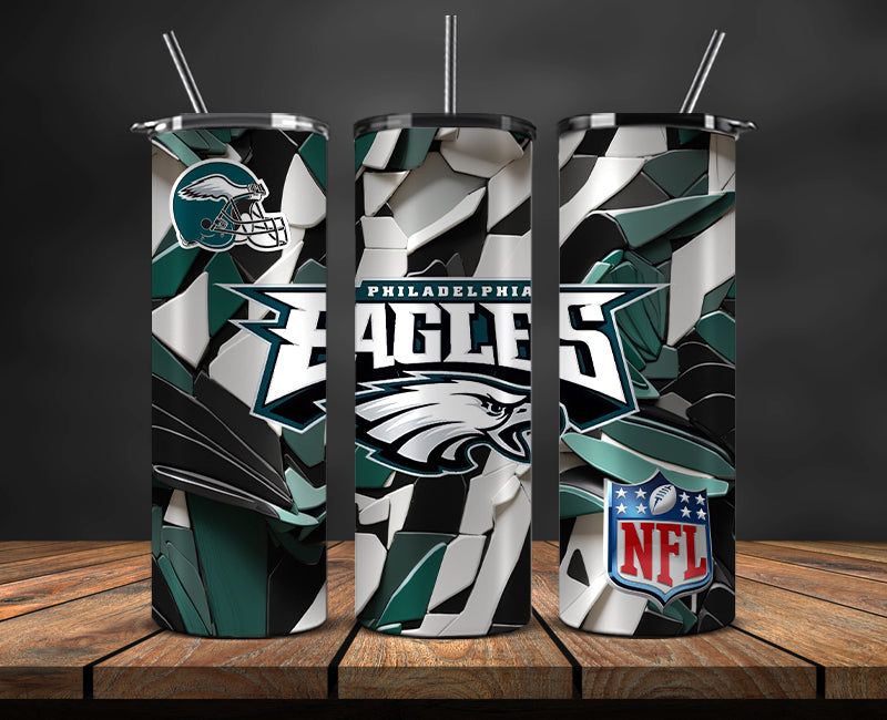 Philadelphia Eagles Tumbler, Eagles Logo Tumbler,NFL Season 2025, Design 191