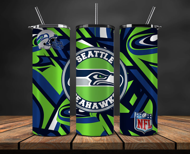 Seattle Seahawks Tumbler, Seahawks Logo Tumbler,NFL Season 2025, Design 195