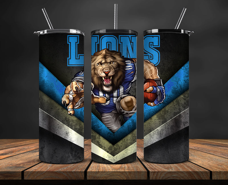 Detroit Lions Tumbler, Detroit Logo Tumbler ,NFL Season 2025, Design 19