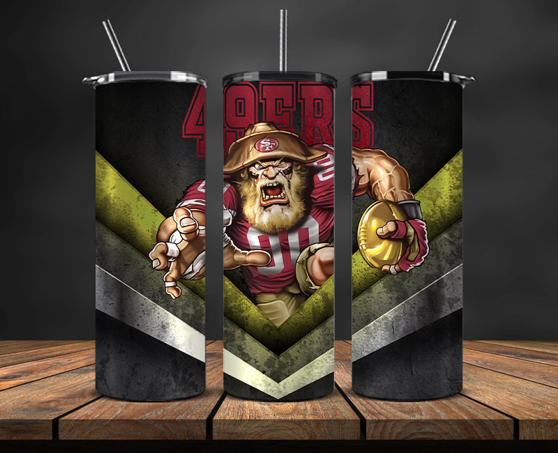 San Francisco 49ers Tumbler, 49ersLogo Tumbler,NFL Season 2025, Design 01