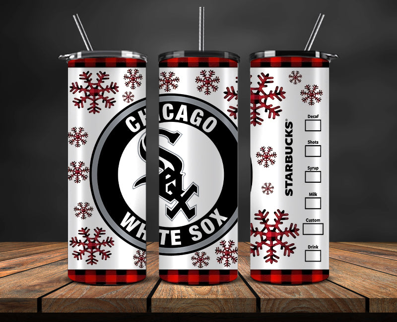 Chicago White Sox Png,Christmas MLB Tumbler Png , MLB Christmas Tumbler Wrap 01