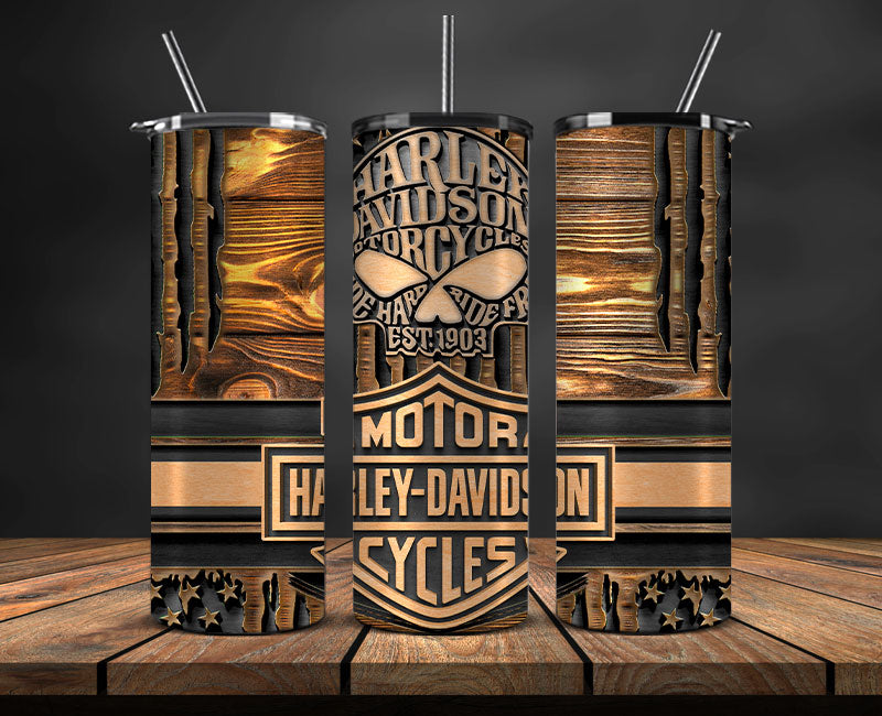 Harley Skinny Tumbler Png, Motor Harley Digital Tumbler Wrap, Harley Tumbler wrap 01