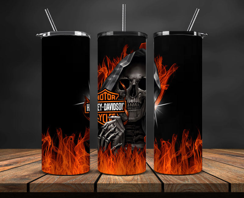 Harley Skinny Tumbler Png, Motor Harley Digital Tumbler Wrap, Harley Tumbler Wrap 23