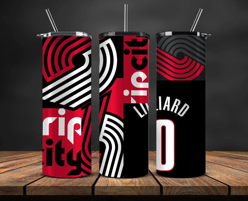 Portland Trail Blazers Tumbler,Basketball Sports Tumbler , Basketball Tumbler Wrap, Nba Tumbler Wrap 25
