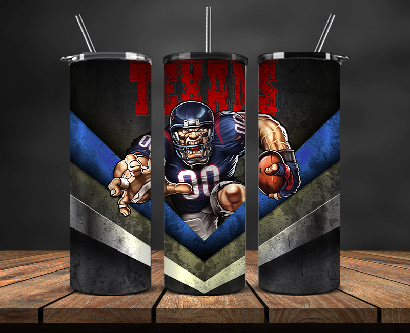 Houston Texans Tumbler, Texans Logo Tumbler ,NFL Season 2025, Design 29