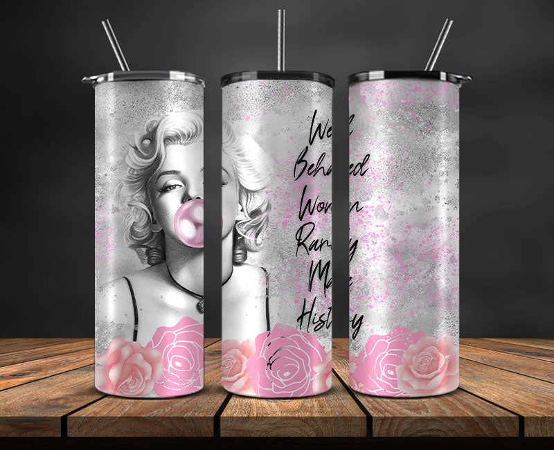 Marilyn Monroe Tumbler, Marilyn Monroe Tumbler Wrap Png, Marilyn Monroe 02