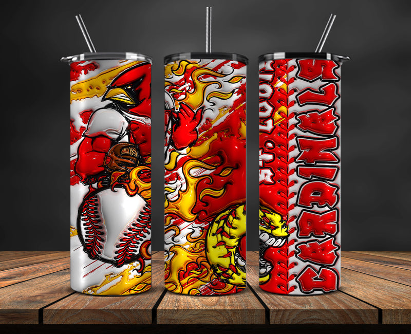 St. Louis Cardinals Tumbler Wrap, Mlb Tumbler Mlb Logo Tumbler Png 31