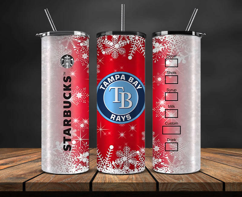 Tampa Bay Rays Png,Christmas MLB Tumbler Png , MLB Christmas Tumbler Wrap 38